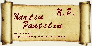 Martin Pantelin vizit kartica